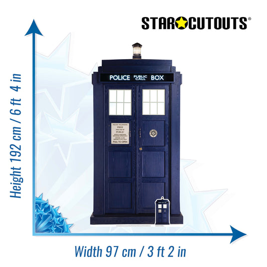 The Tardis 2/3 LIFE SIZE Cardboard Cutout - mycardboardcutout