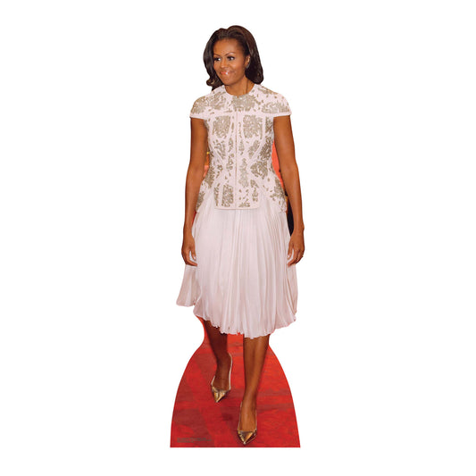 First Lady Michelle Obama Dress Cardboard Cutout Politician - mycardboardcutout