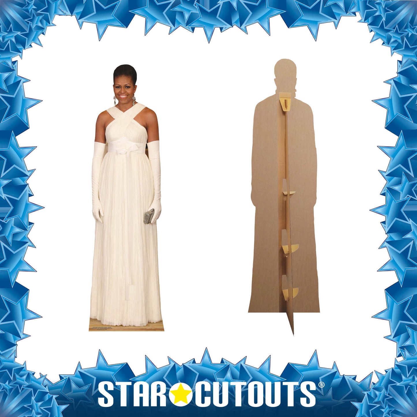 First Lady Michelle Obama Formal Cardboard Cutout Politician - mycardboardcutout