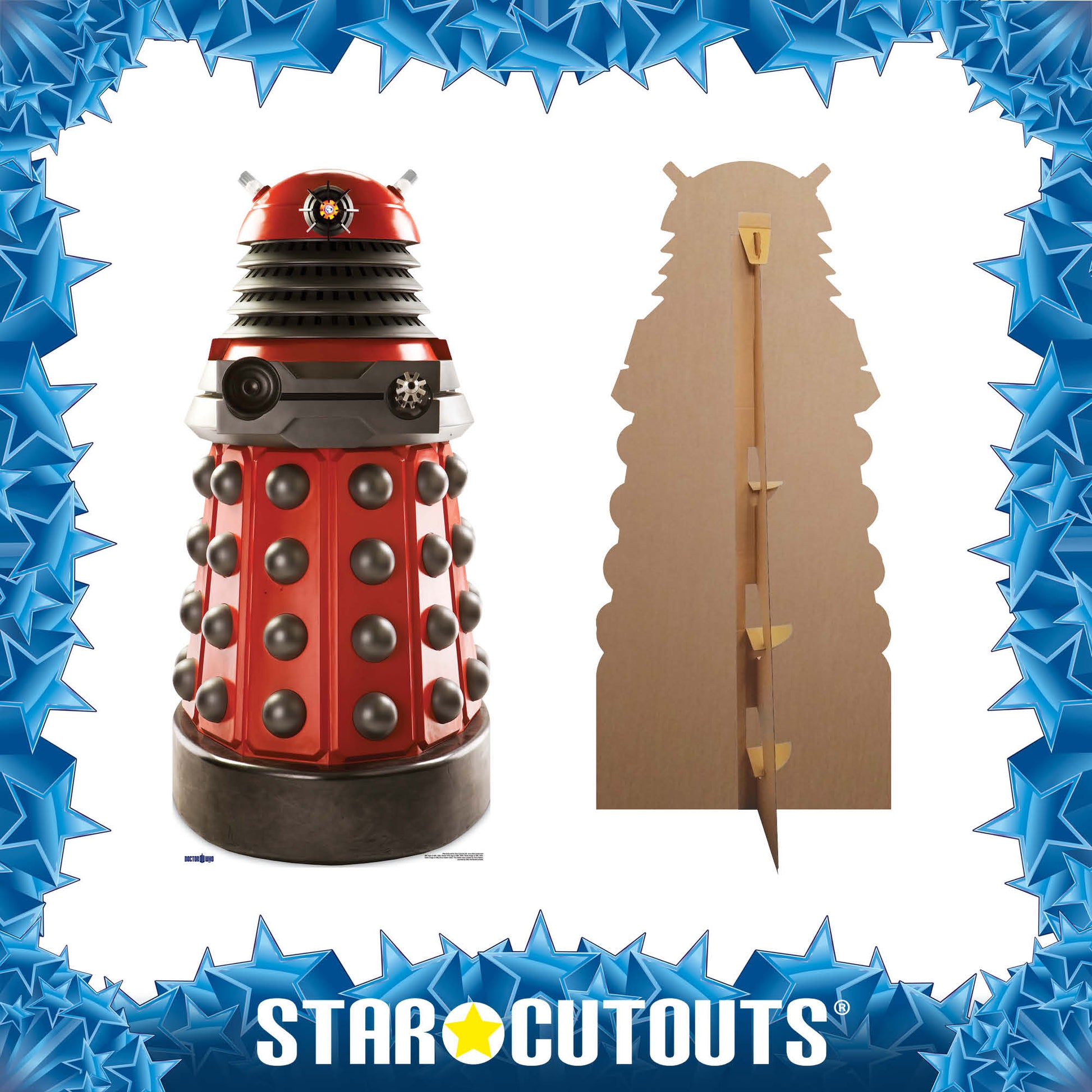 SC204 Dalek Drone Red Cardboard Cutout - mycardboardcutout