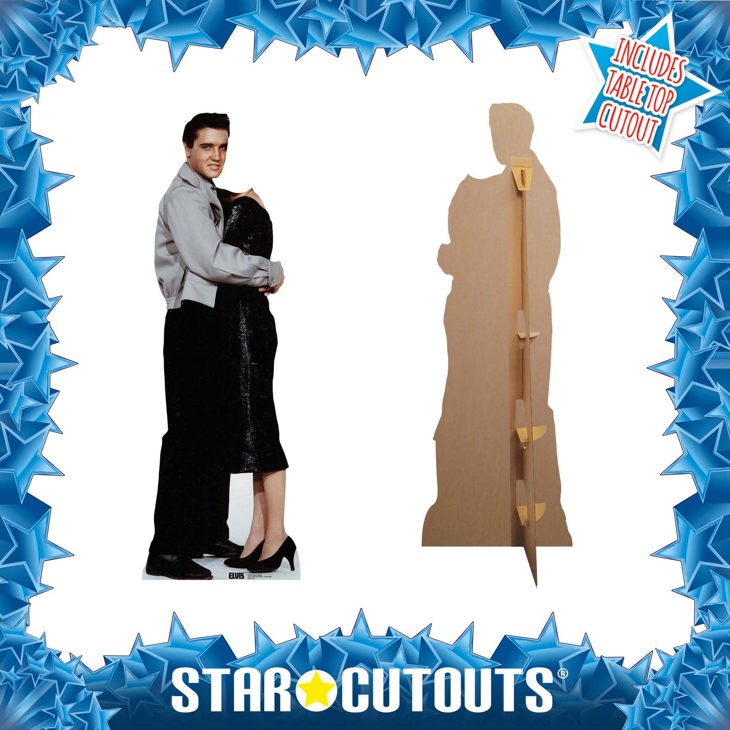 Elvis Stand In Hug Elvis Cardboard Cutout - mycardboardcutout