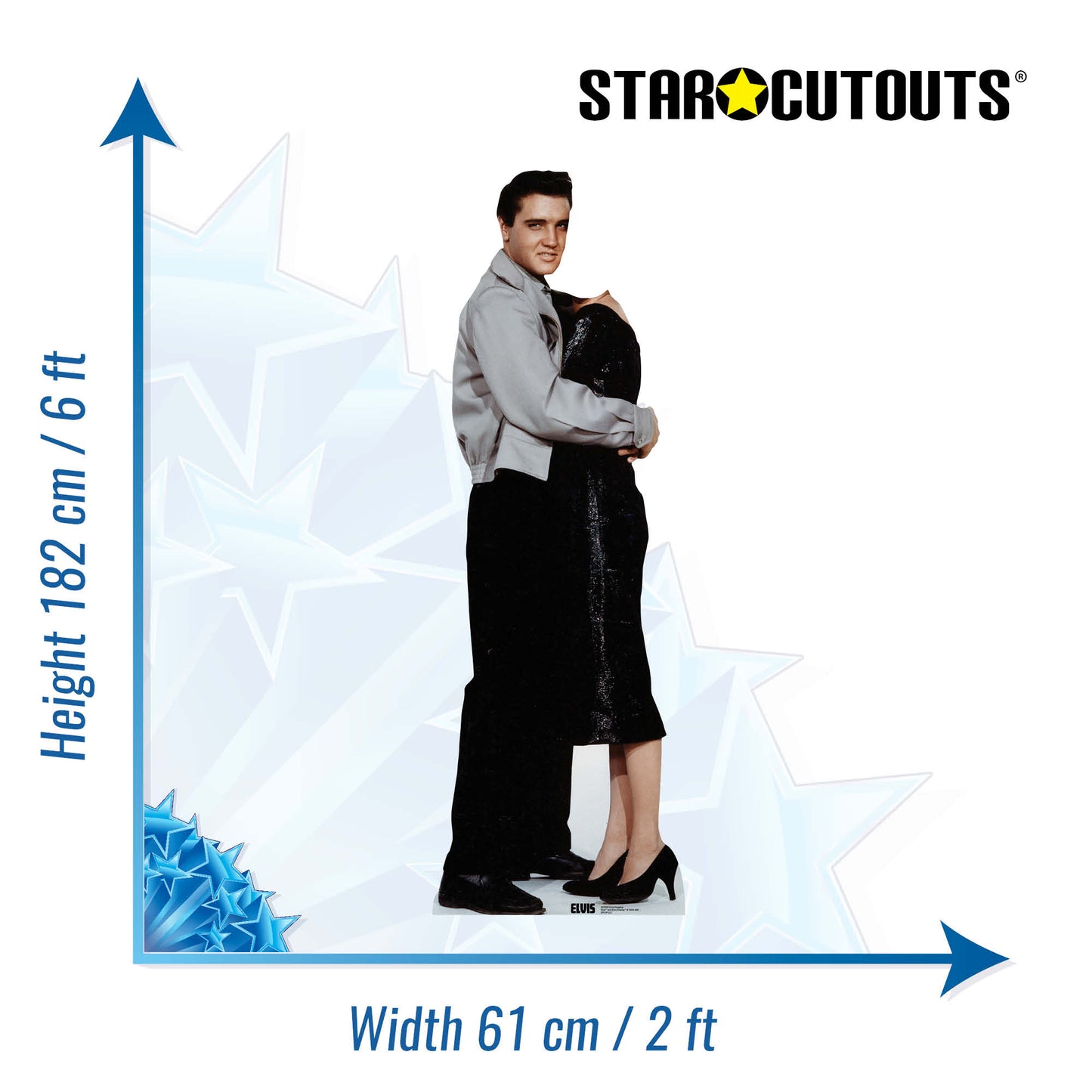 Elvis Stand In Hug Elvis Cardboard Cutout - mycardboardcutout