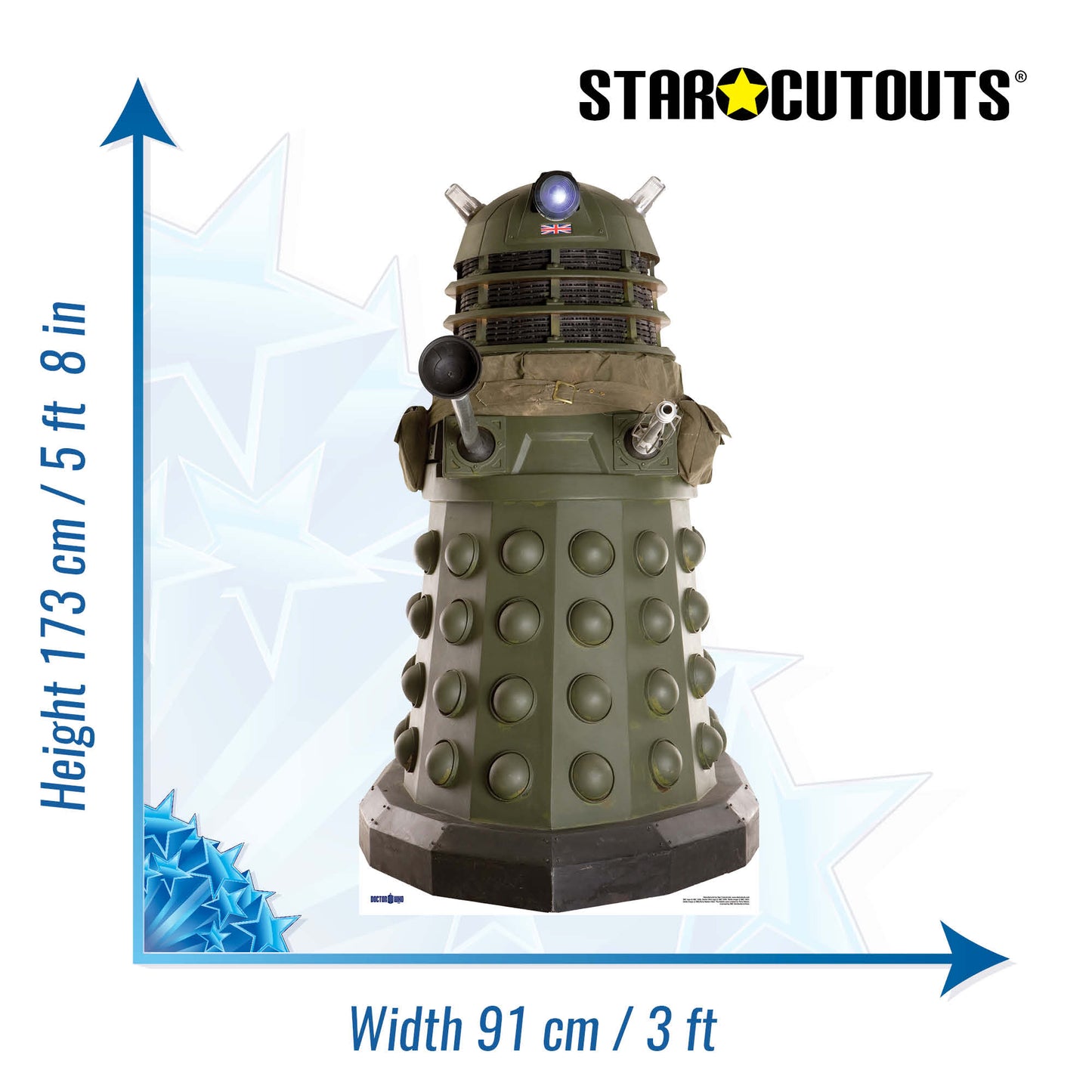 Wartime Dalek Ironside Cardboard Cutout - mycardboardcutout