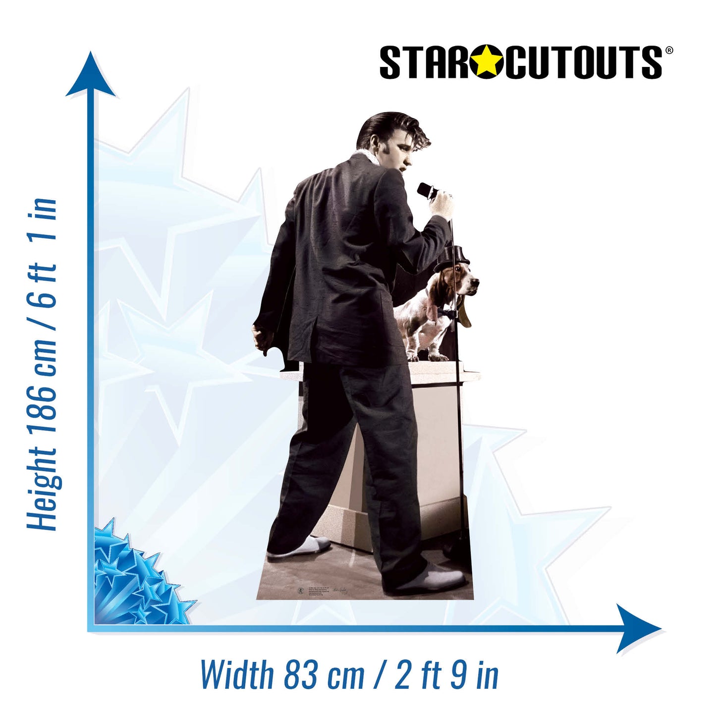 Elvis Presley TV Appearance Hound Dog Cardboard Cutout - mycardboardcutout