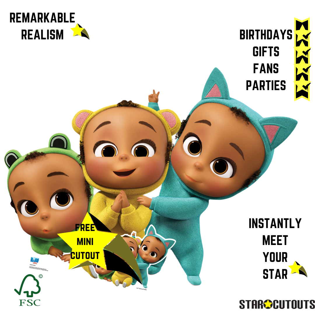Triplets Boss Baby Cardboard Cutout - mycardboardcutout
