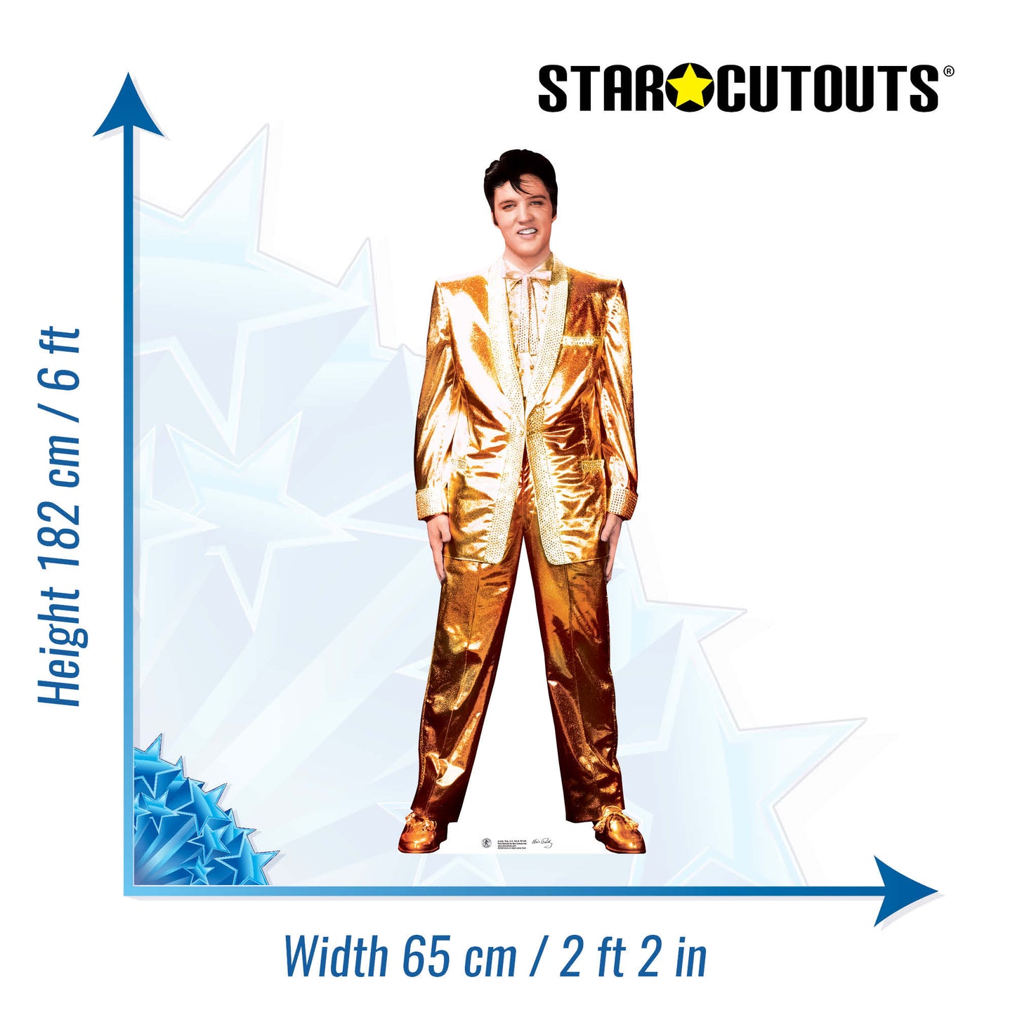 Elvis Presley Famous Gold Suit Cardboard Cutout - mycardboardcutout