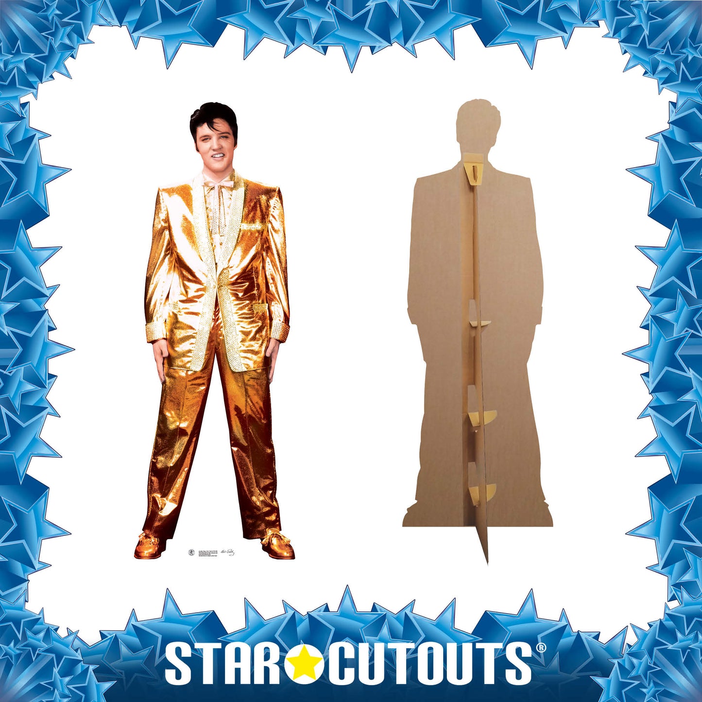 Elvis Presley Famous Gold Suit Cardboard Cutout - mycardboardcutout