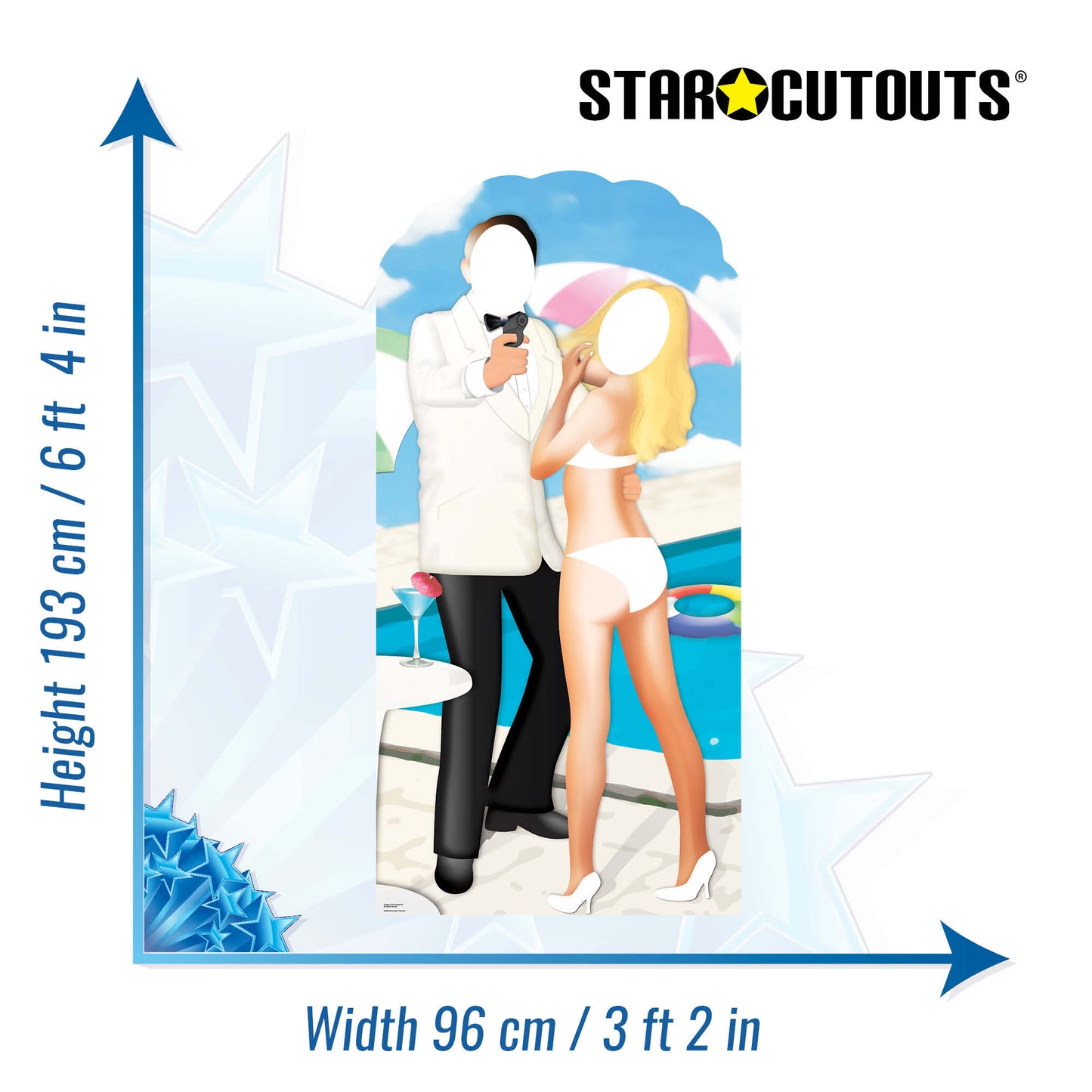Secret Agent Stand-In Cardboard Cutout - mycardboardcutout