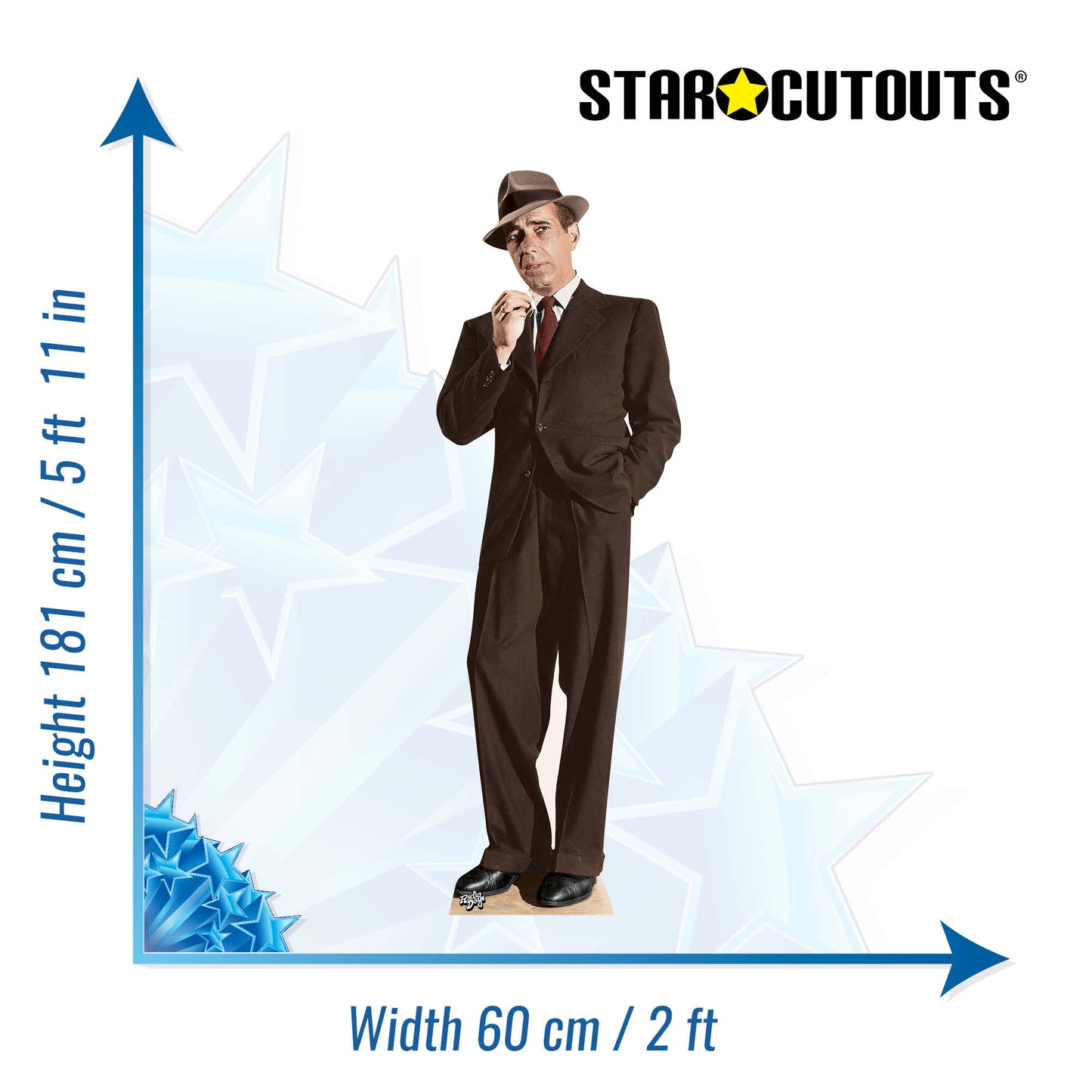 Humphrey Bogart Cardboard Cutout - mycardboardcutout