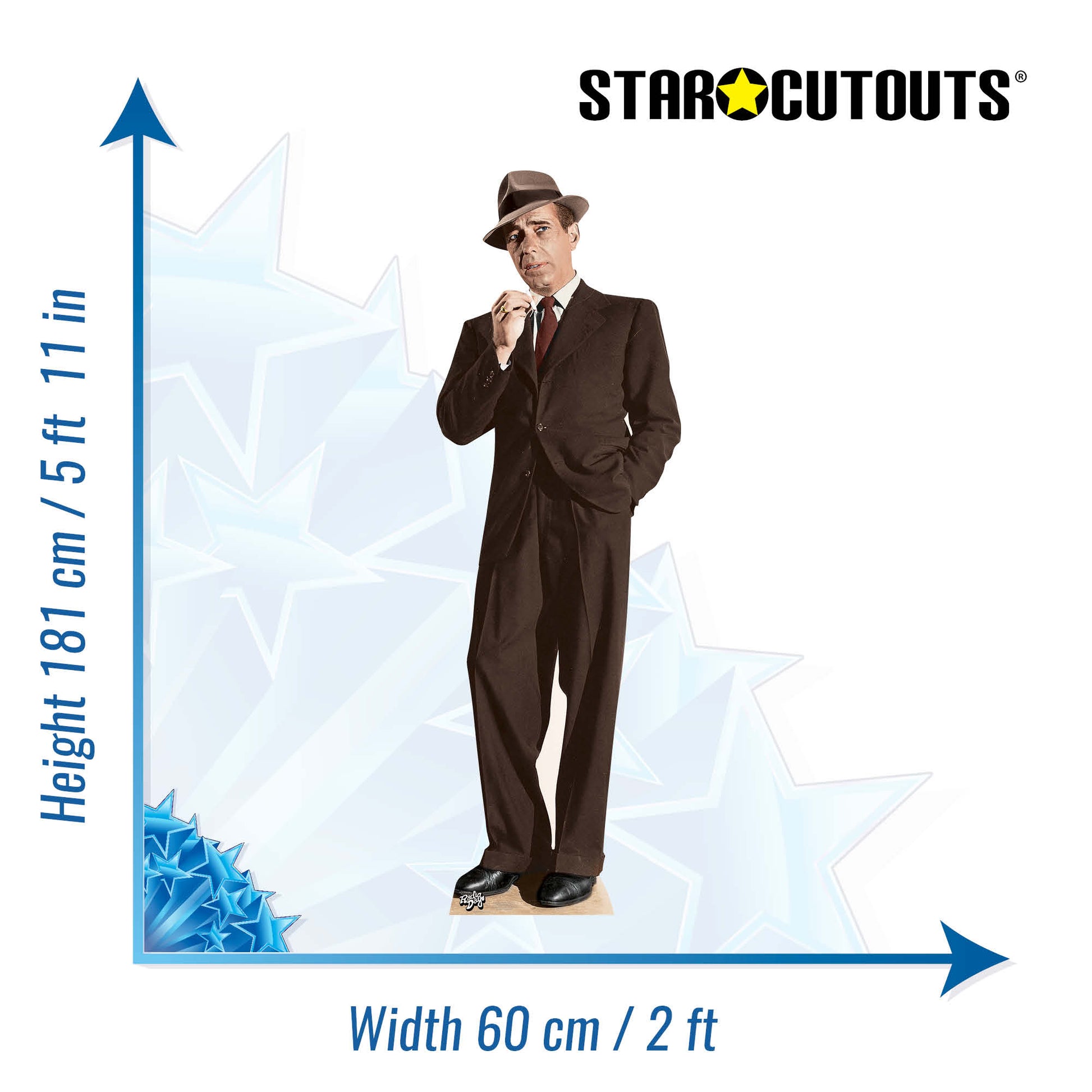 Humphrey Bogart Cardboard Cutout - mycardboardcutout