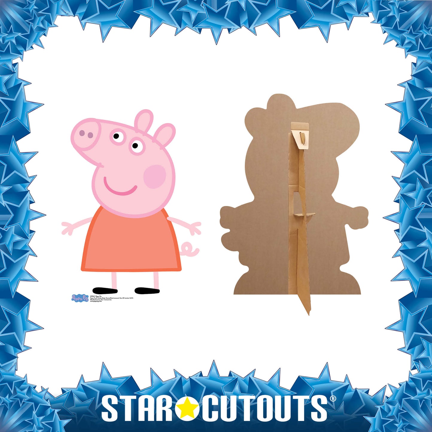 Peppa Pig Star Mini Cutout Cardboard Cutout