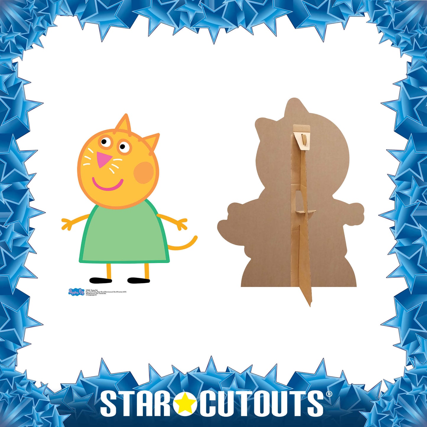 Candy Cat Star Mini Cutout Cardboard Cutout
