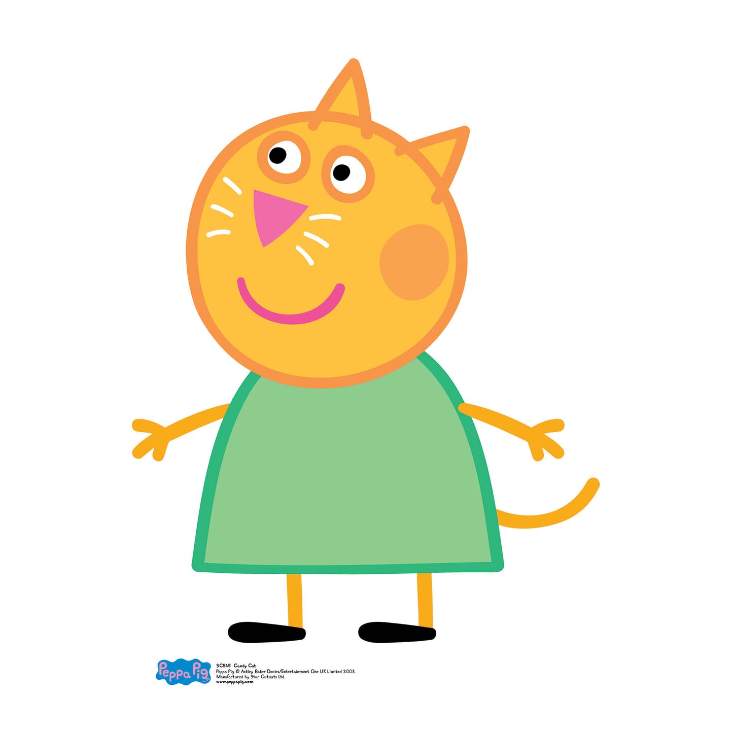 Candy Cat Star Mini Cutout Cardboard Cutout - mycardboardcutout