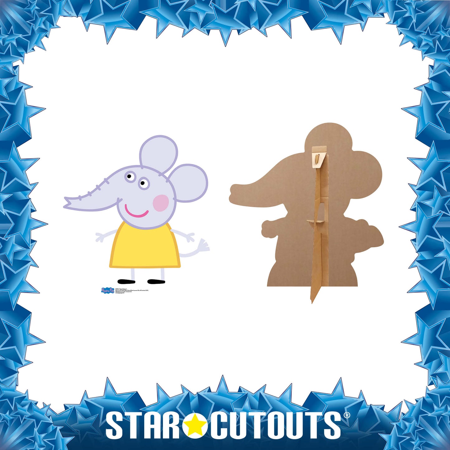 Emily Elephant Star Mini Cutout Cardboard Cutout - mycardboardcutout