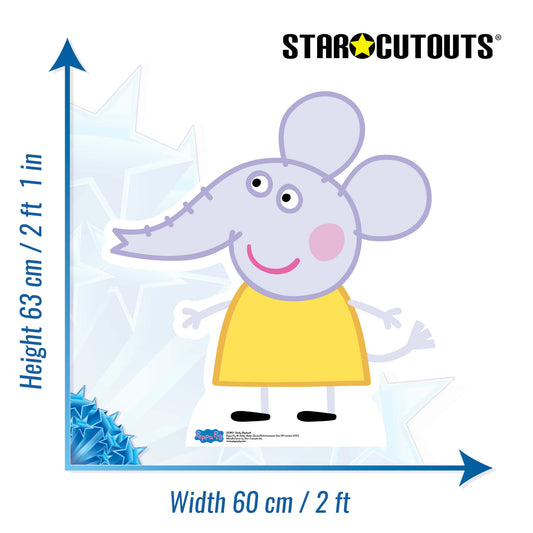 Emily Elephant Star Mini Cutout Cardboard Cutout - mycardboardcutout