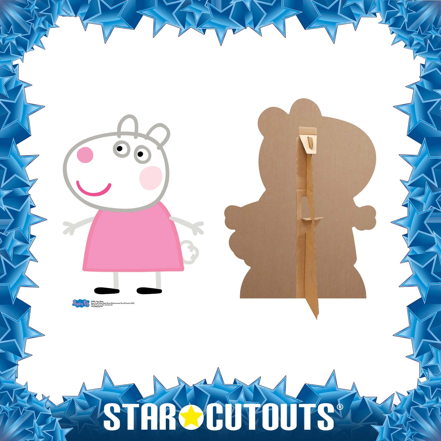 Suzy Sheep Star Mini Cutout Cardboard Cutout