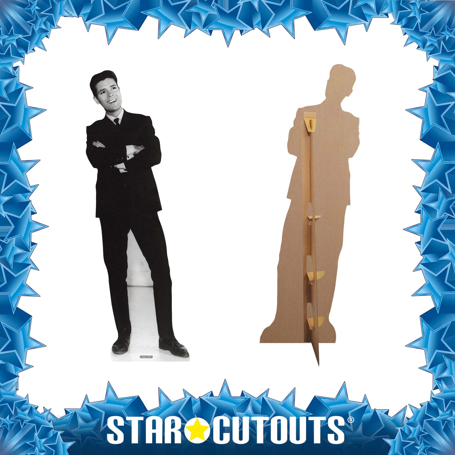 Cliff Richard Cardboard Cutout Black and White - mycardboardcutout