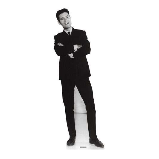 Cliff Richard Cardboard Cutout Black and White - mycardboardcutout
