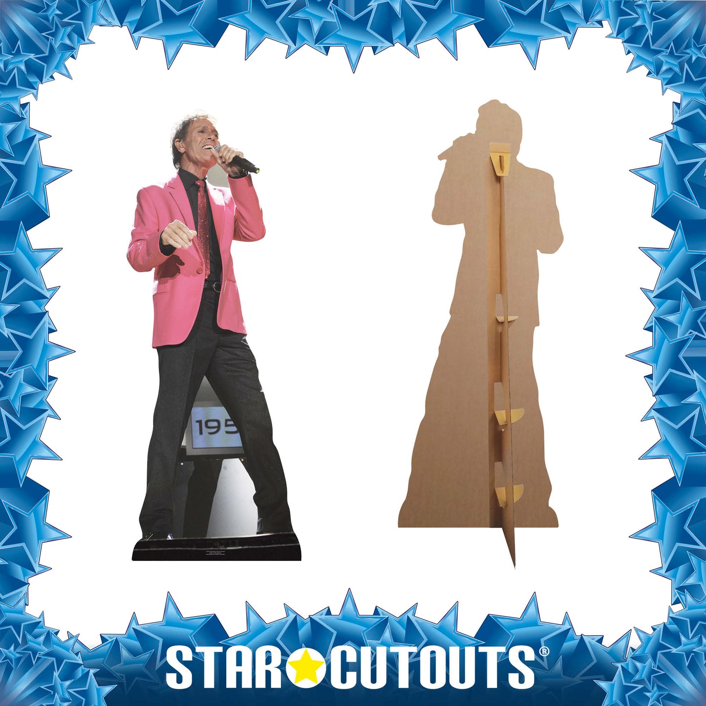 Cliff Richard Cardboard Cutout Anniversary Pink Jacket - mycardboardcutout