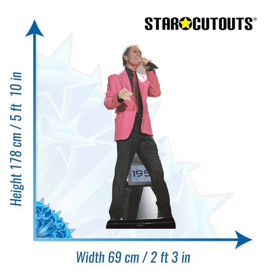Cliff Richard Cardboard Cutout Anniversary Pink Jacket - mycardboardcutout