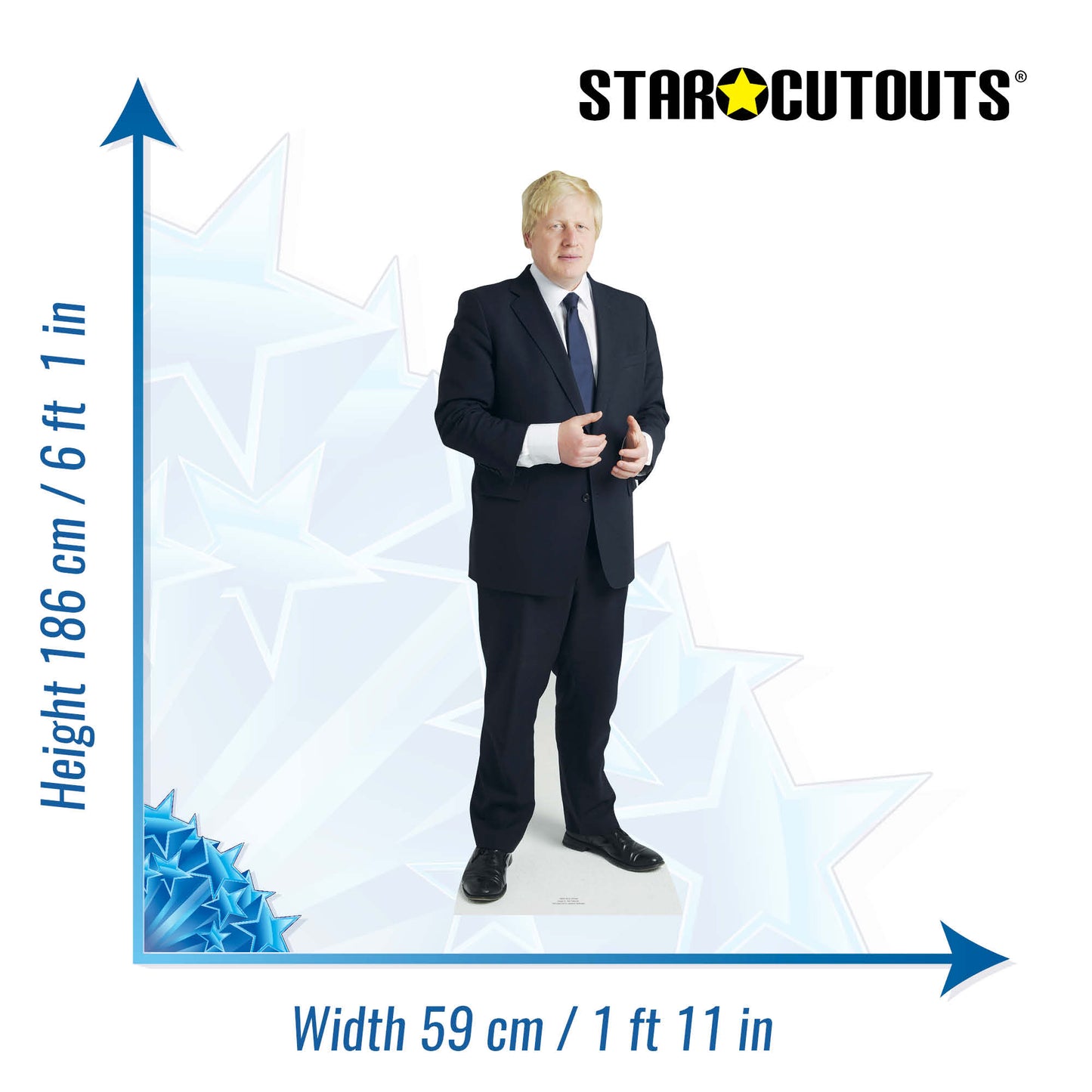 Boris Johnson Cardboard Cutout Politician - mycardboardcutout
