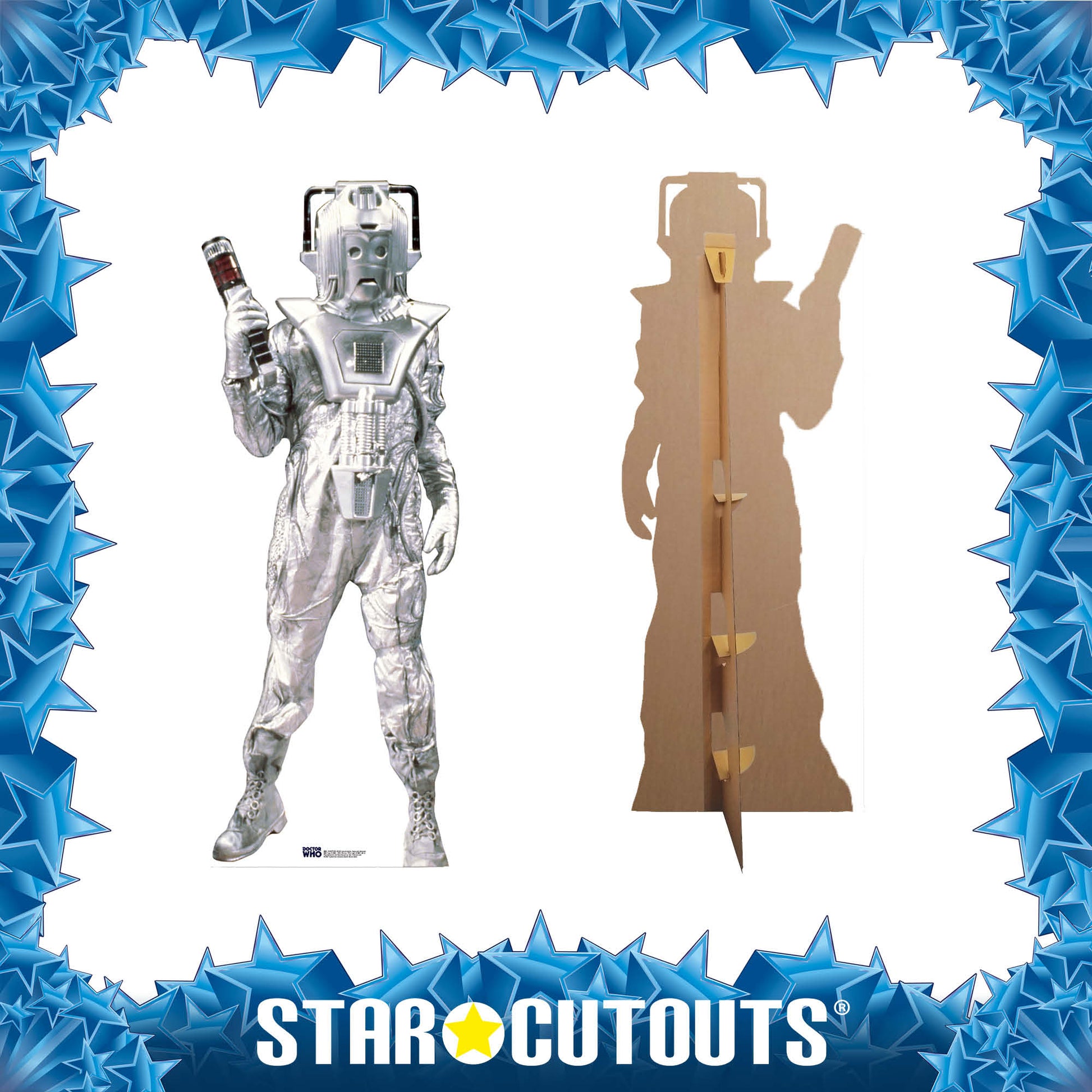 SC567 Classic Cyberman Earth Shock Style Cardboard Cutout - mycardboardcutout