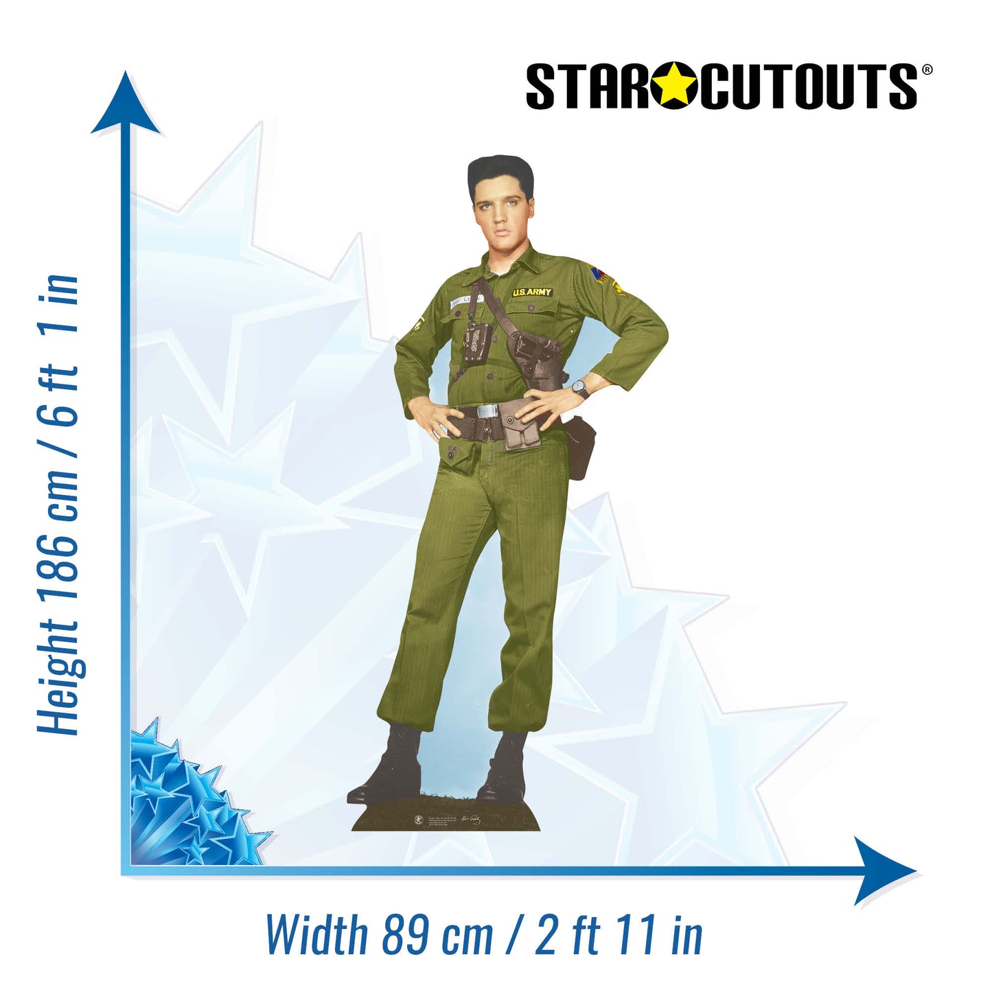 Elvis GI Blues Army Cardboard Cutout - mycardboardcutout