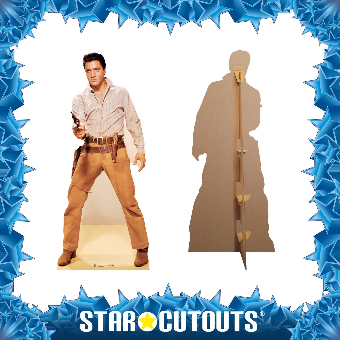 Elvis Gunfight Cowboy Cardboard Cutout - mycardboardcutout