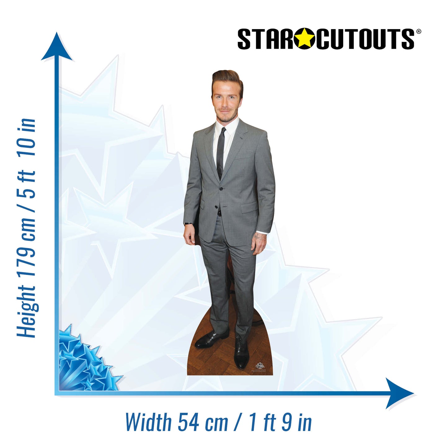 David Beckham Suit Cardboard Cutout - mycardboardcutout