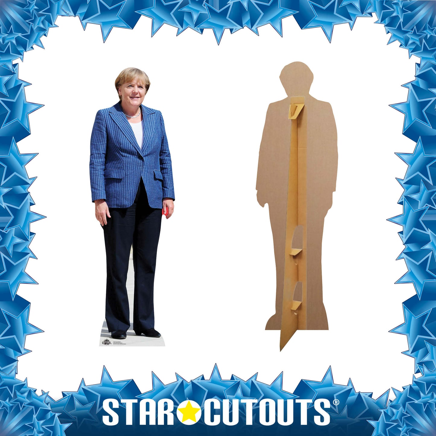 German Chancellor  Angela Merkel Cardboard Cutout Politician