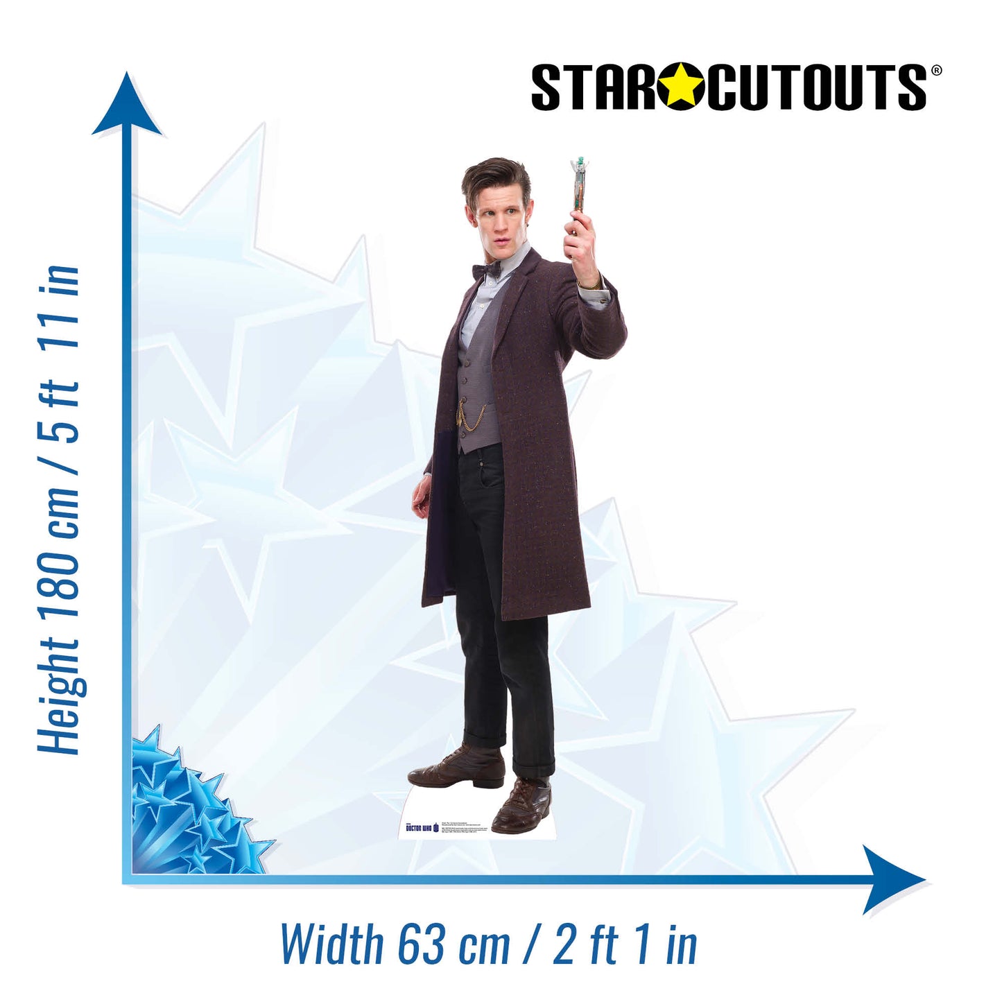 Eleventh Doctor Matt Smtih Sonic Screwdriver Cardboard Cutout - mycardboardcutout