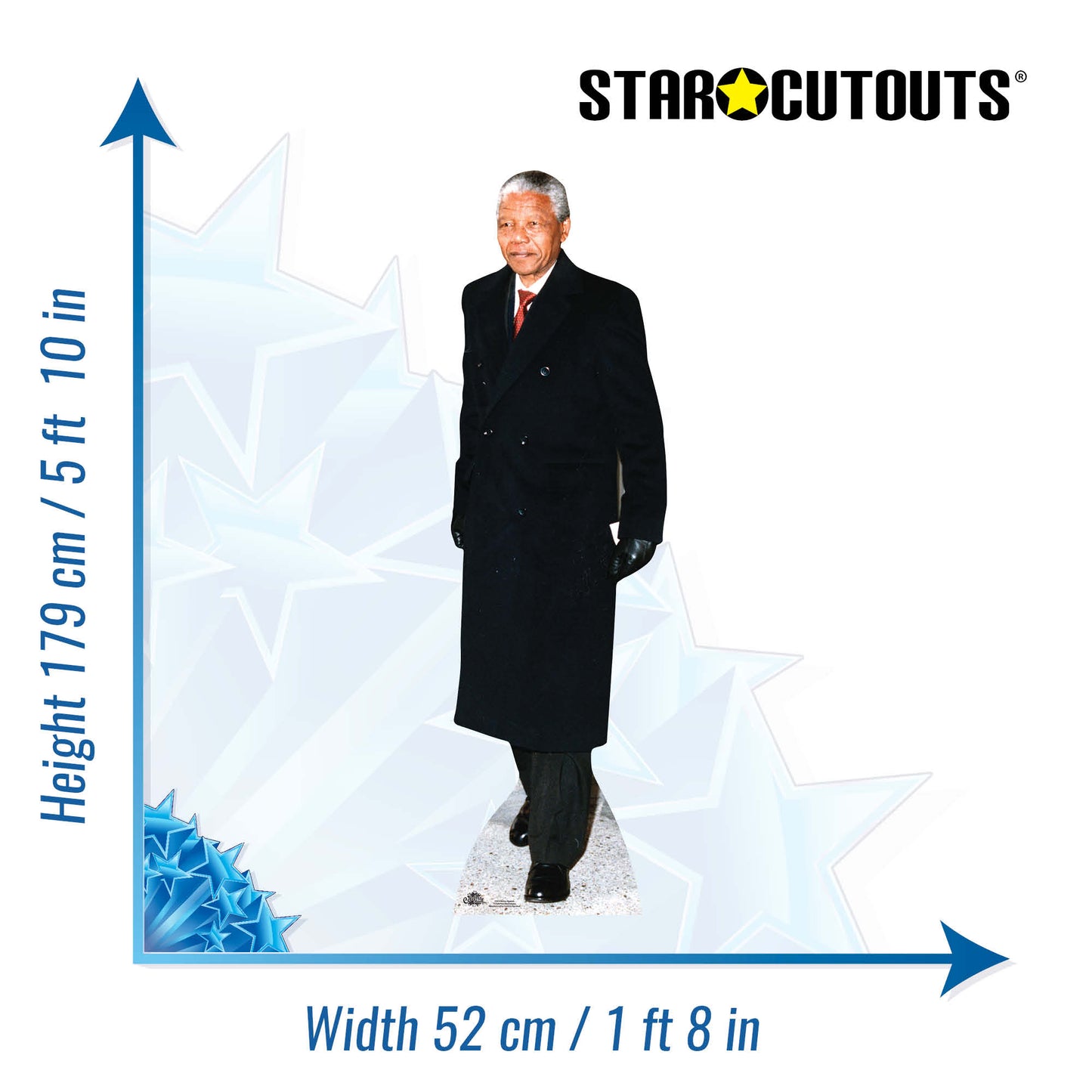 Nelson Mandela Cardboard Cutout Politician - mycardboardcutout