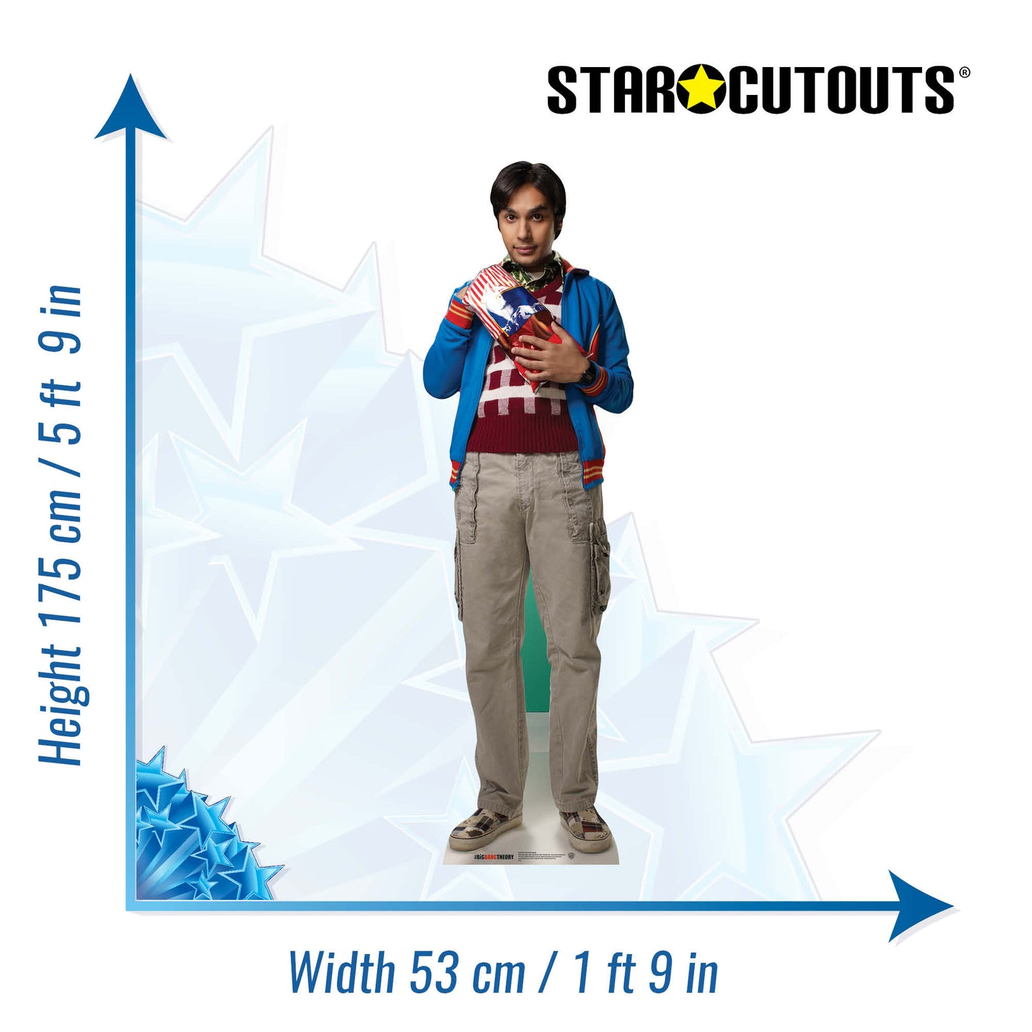 Dr Raj Koothrappali Big Bang Theory Cardboard Cutout Lifesize - mycardboardcutout