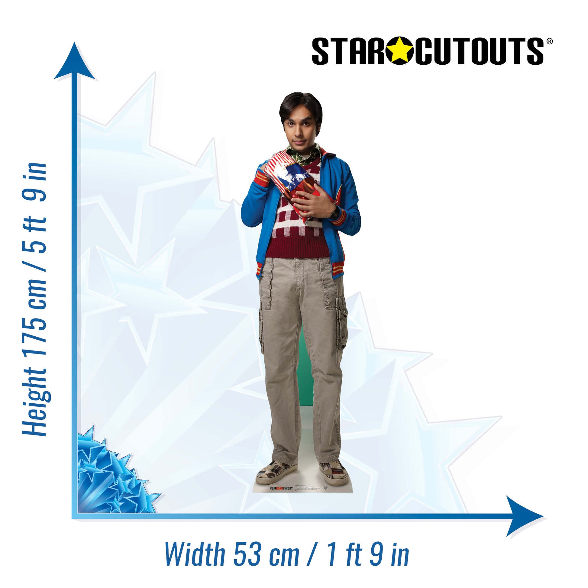 Dr Raj Koothrappali Big Bang Theory Cardboard Cutout Lifesize - mycardboardcutout