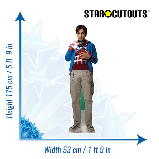 Dr Raj Koothrappali Big Bang Theory Cardboard Cutout Lifesize - mycardboardcutout