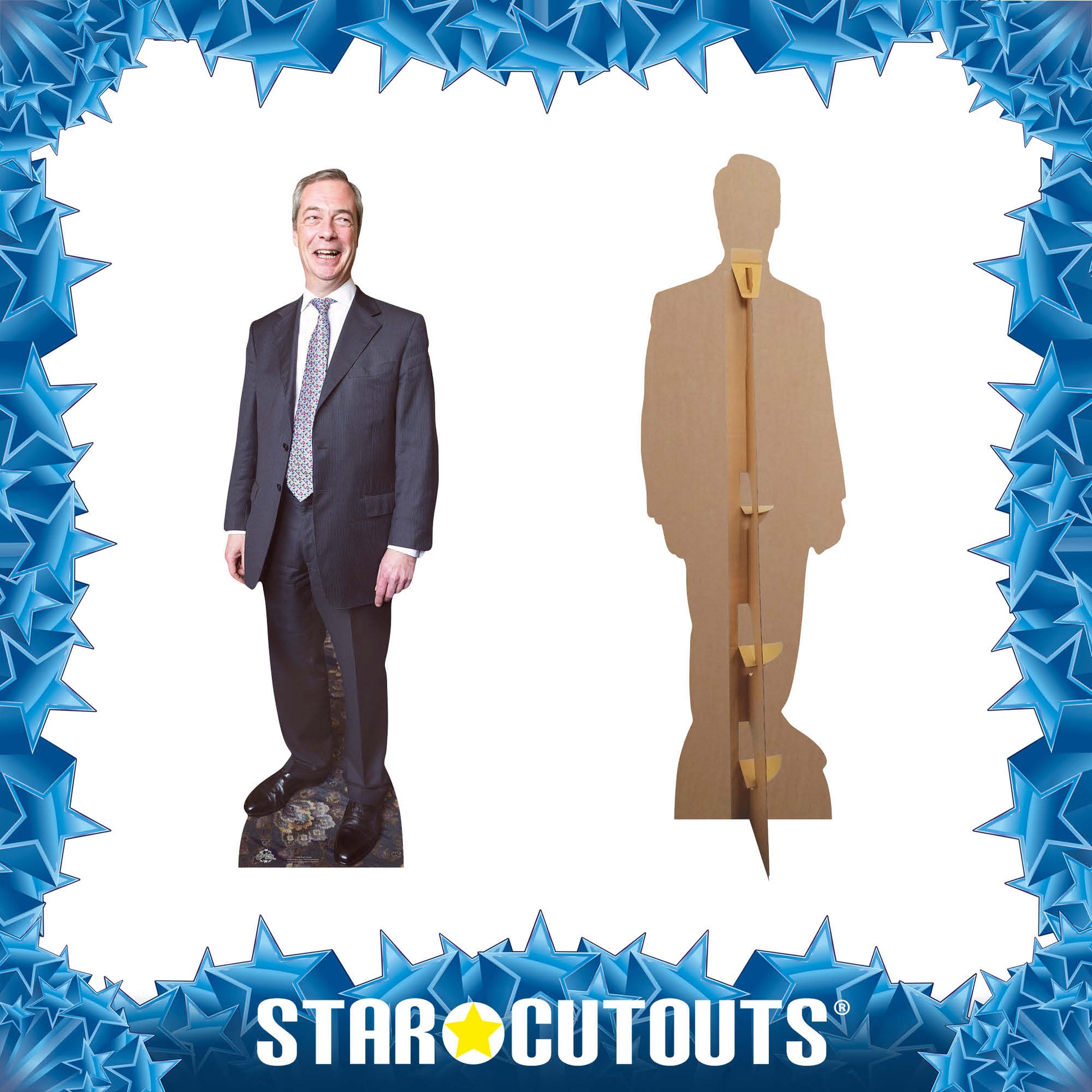 Nigel Farage Cardboard Cutout Politician - mycardboardcutout