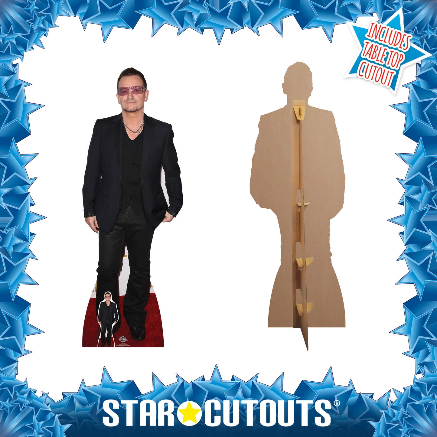 Bono Lifesize Cardboard Cutout - mycardboardcutout