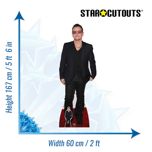 Bono Lifesize Cardboard Cutout - mycardboardcutout