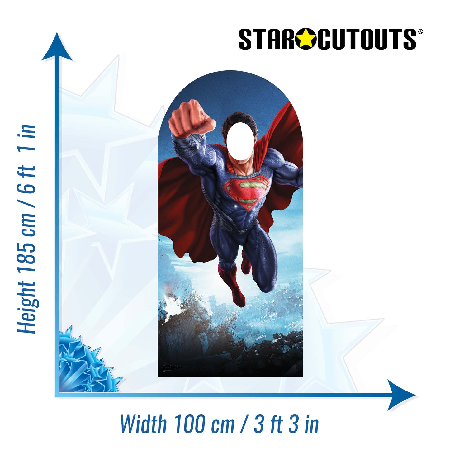 Superman Man of Steel Stand In Henry Cavill Cardboard Cutout - mycardboardcutout