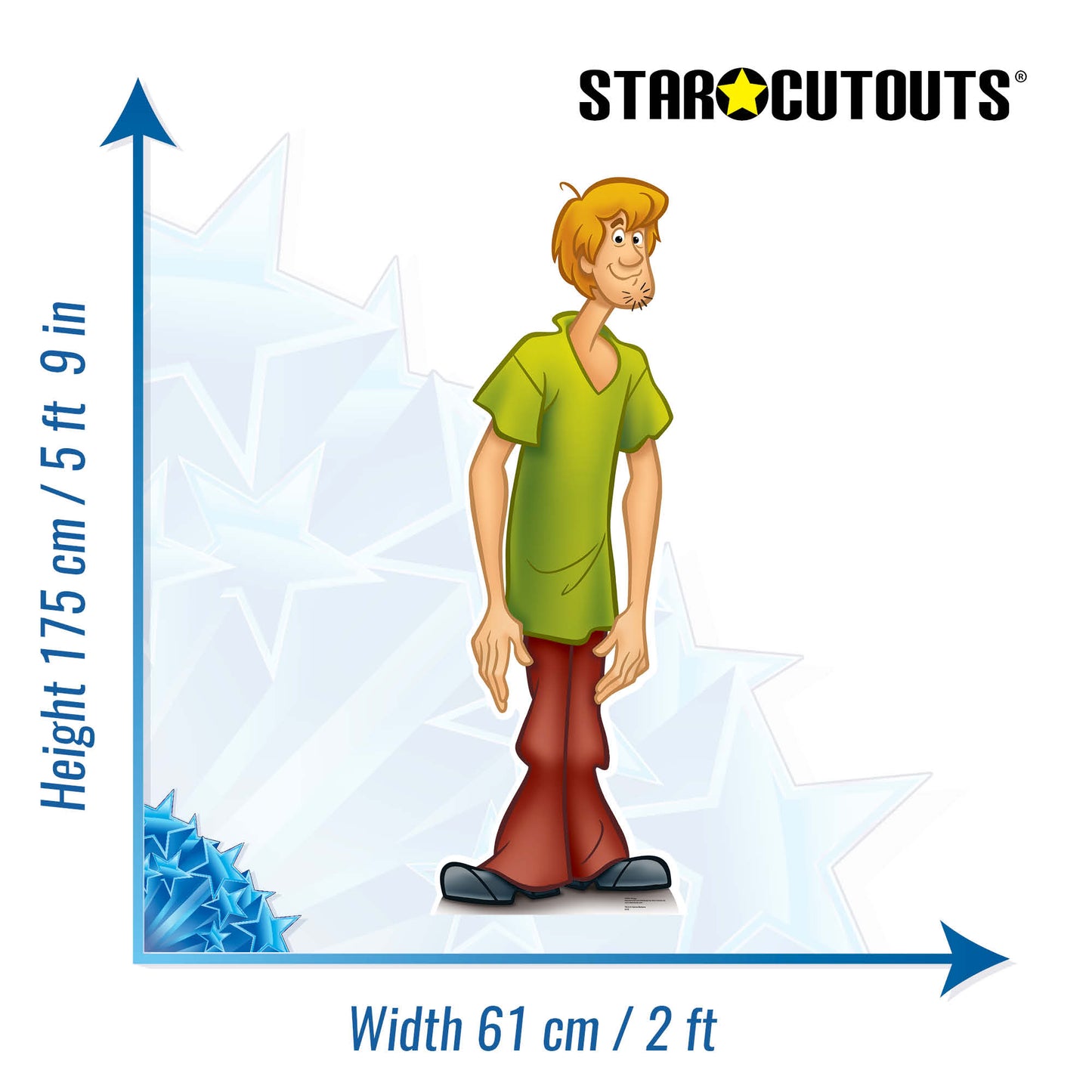 Shaggy Cardboard Cutout Lifesize