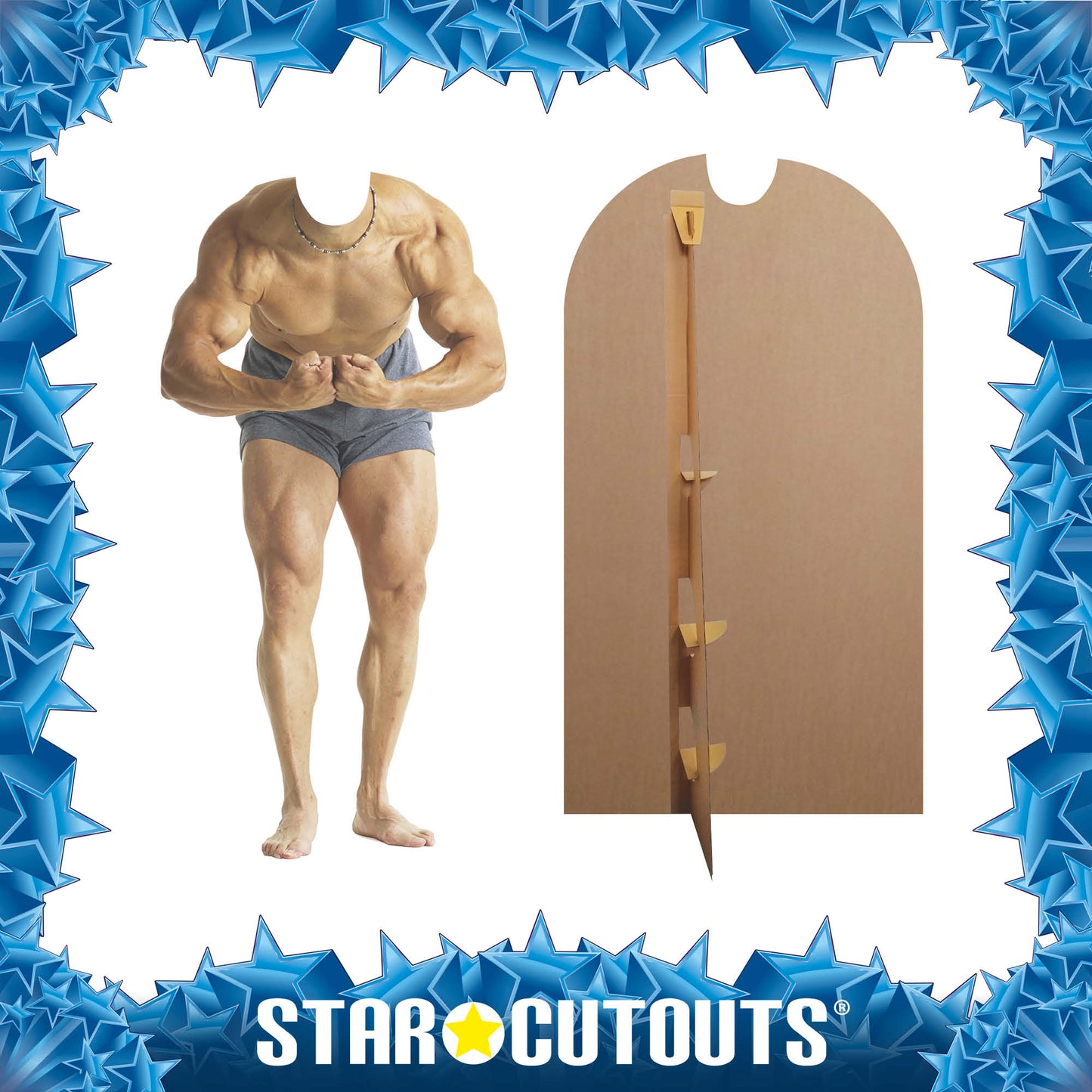 Muscle Man Stand-In Cardboard Cutout - mycardboardcutout
