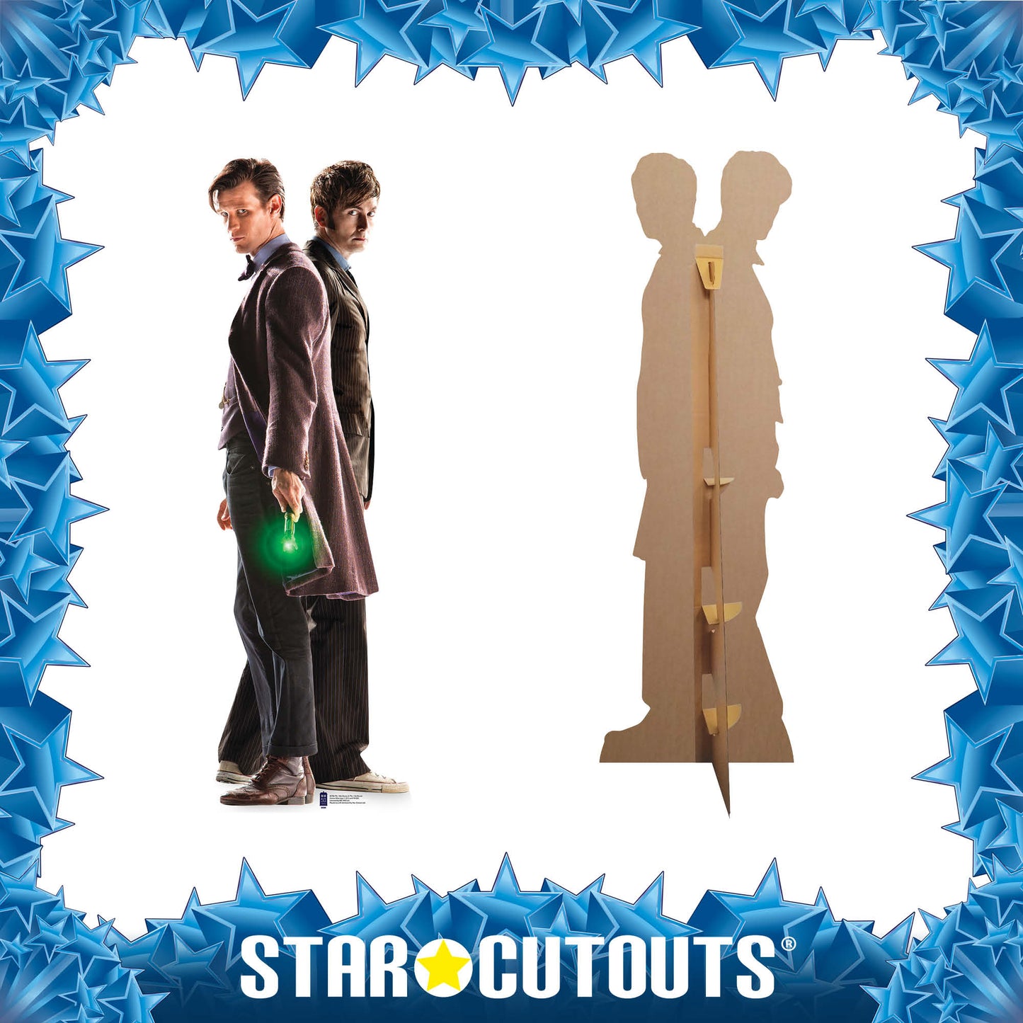 Doctor Who Matt Smith David Tennant Cardboard Cutout Anniversary Special 10th and 11th - mycardboardcutout