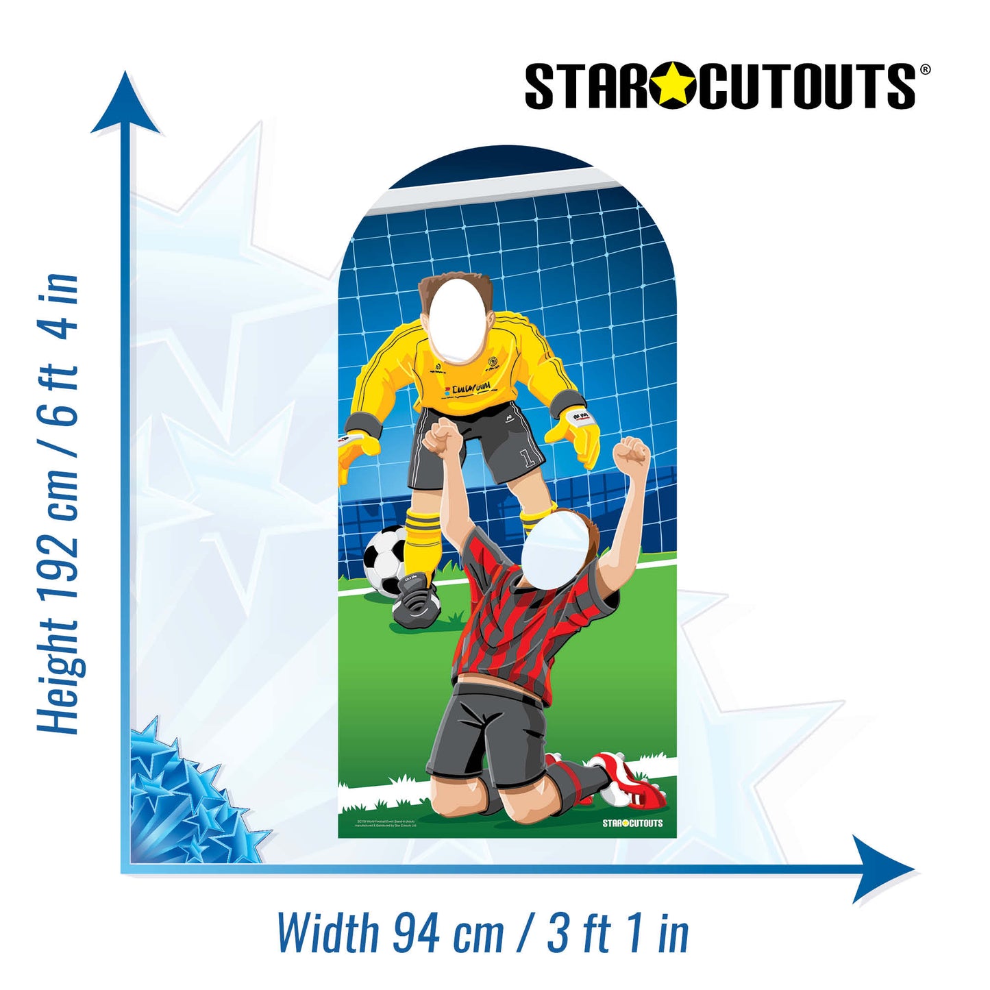 World Football Cardboard Cutout Stand-In Adult - mycardboardcutout