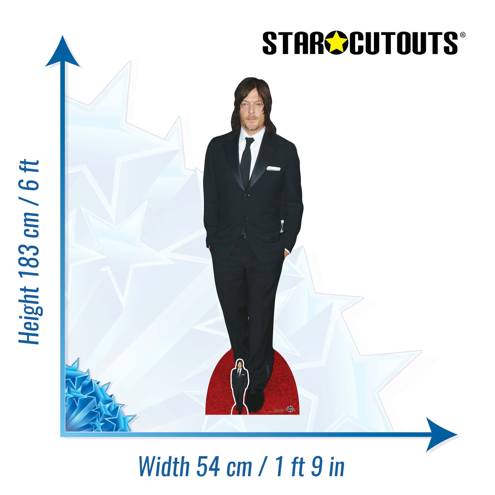 Norman Reedus Lifesize Cardboard Cutout - mycardboardcutout