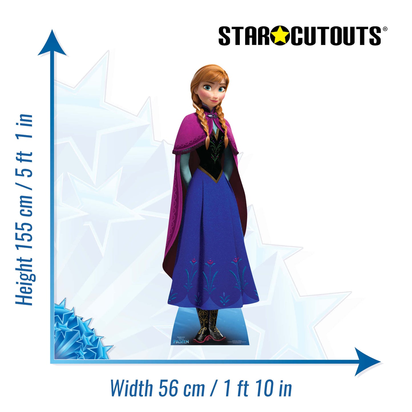 Frozen Anna  Classic Cardboard Cutout