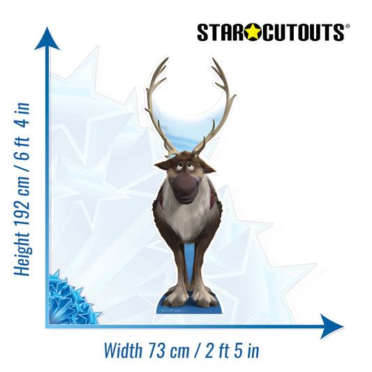 Sven Reindeer Frozen Cardboard Cutout - mycardboardcutout