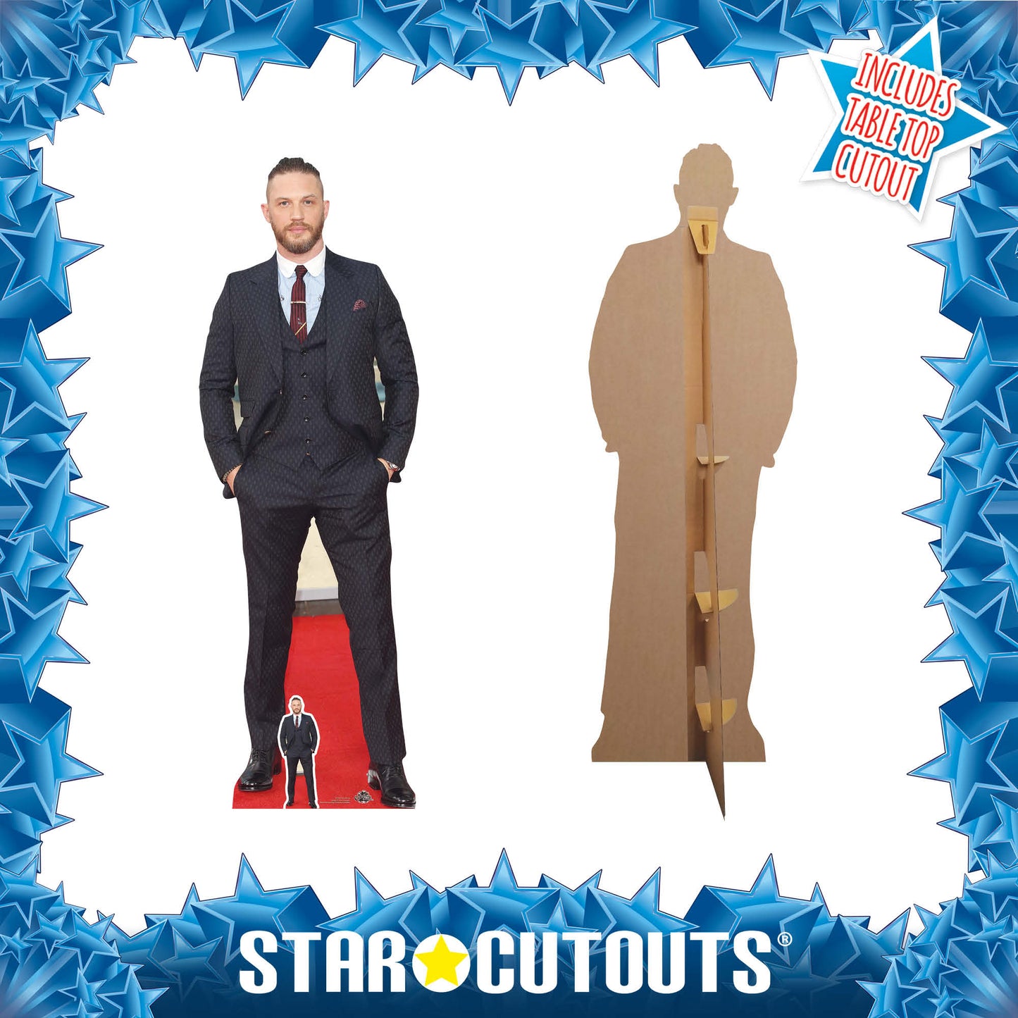 Tom Hardy Smart Suit Cardboard Cutout - mycardboardcutout