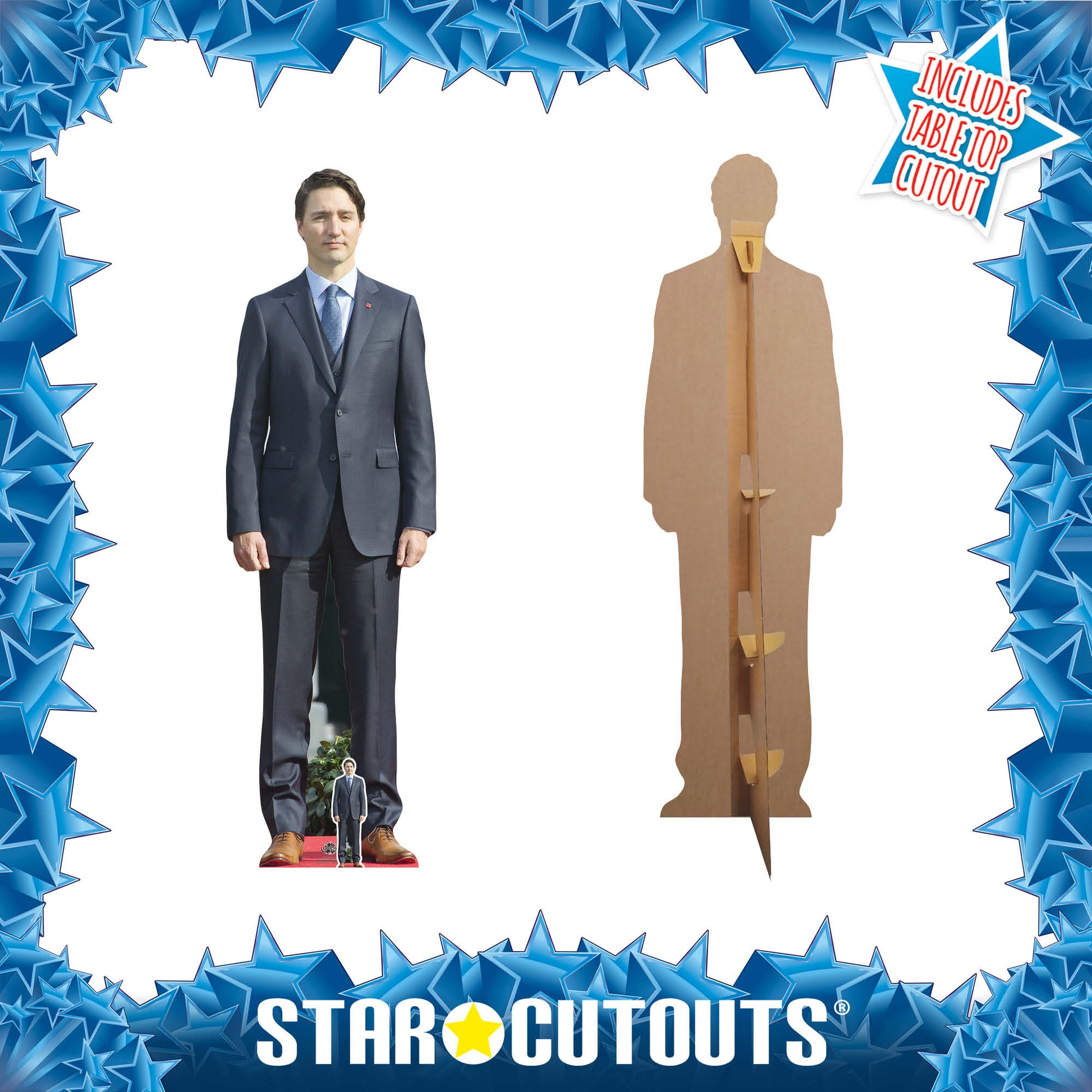 Justin Trudeau Cardboard Cutout Politician - mycardboardcutout