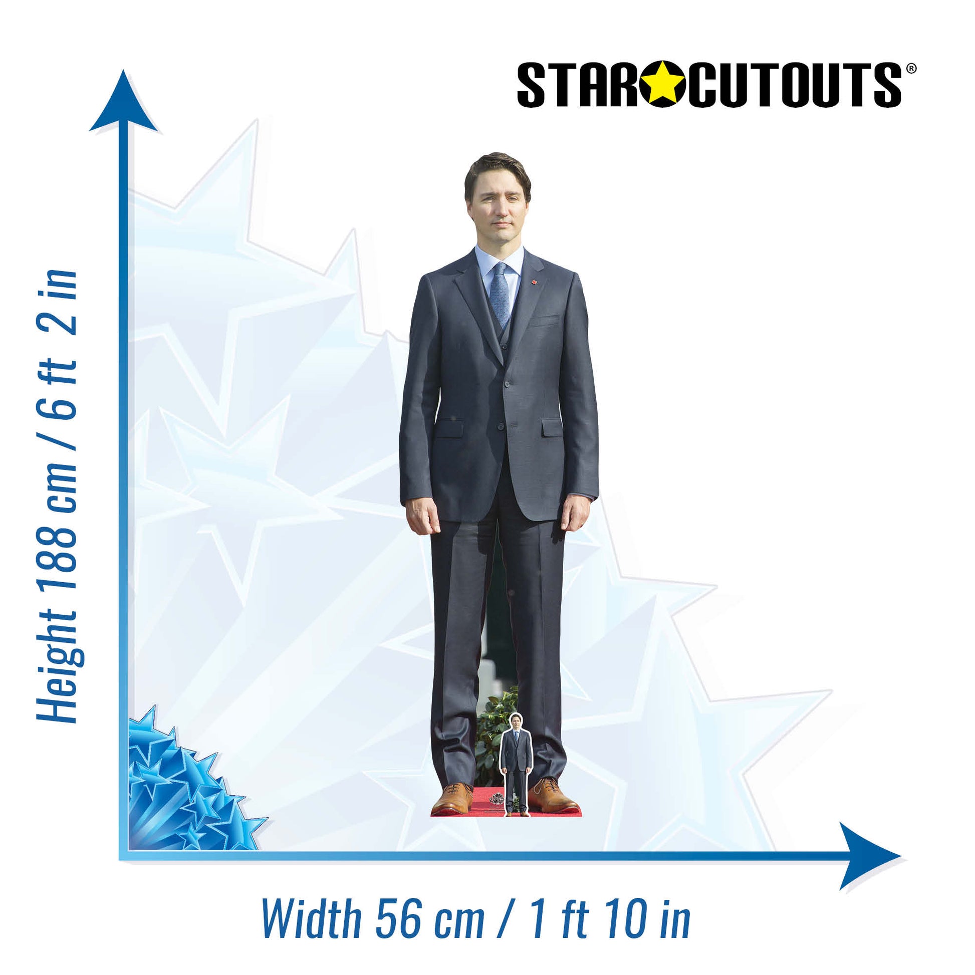 Justin Trudeau Cardboard Cutout Politician - mycardboardcutout