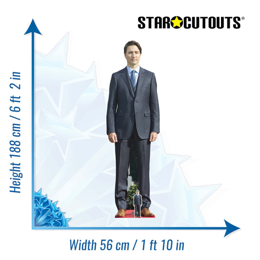 Justin Trudeau Cardboard Cutout Politician - mycardboardcutout